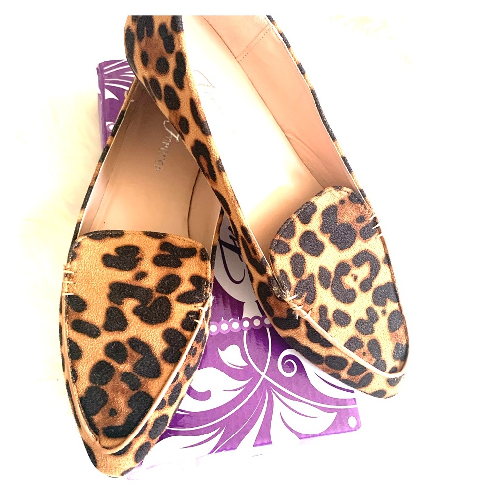 Leopard loafers